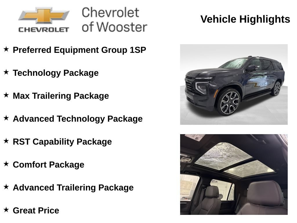 New 2026 Chevrolet Tahoe RST w/ Advanced Technology Package AWD/4WD image 2