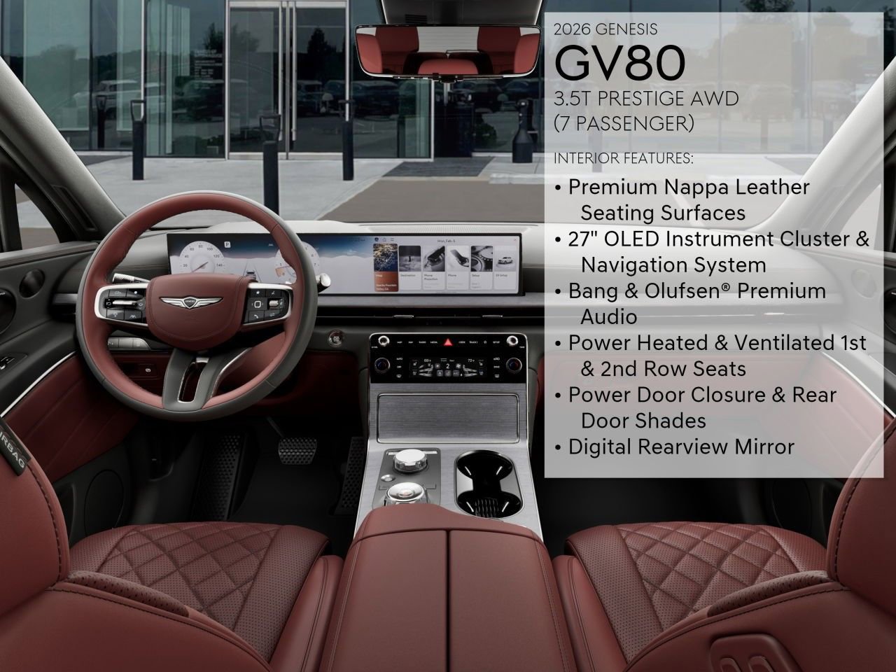 New 2026 Genesis GV80 3.5T Prestige image 19