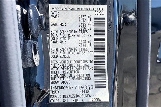 Used 2021 Nissan Frontier SV image 20