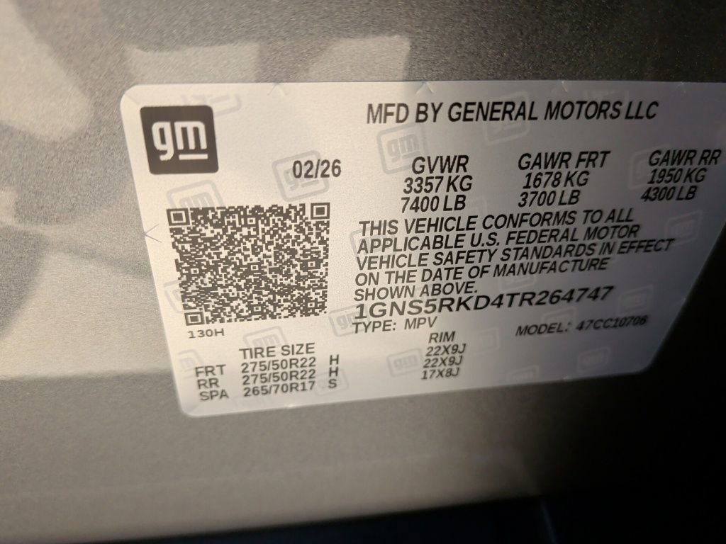 New 2026 Chevrolet Tahoe RST w/ Comfort Package image 53