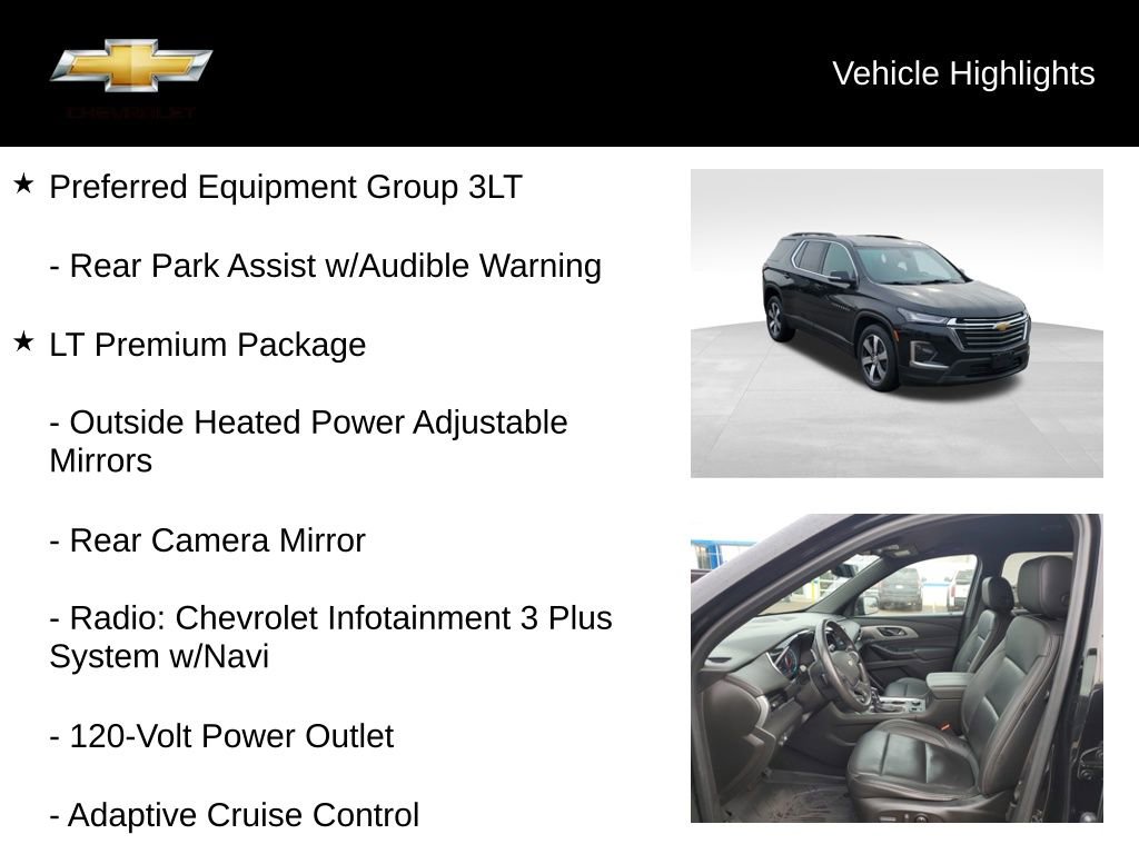 Used 2022 Chevrolet Traverse LT w/ LT Premium Package image 19