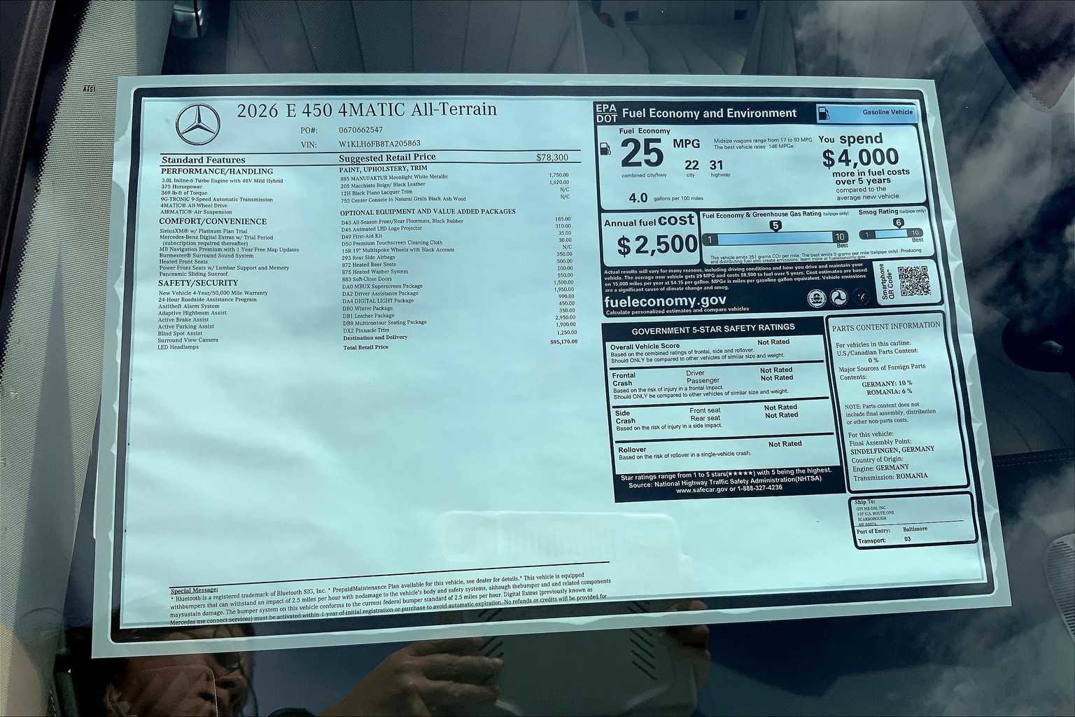 New 2026 Mercedes-Benz E 450 4MATIC All-Terrain Wagon image 26