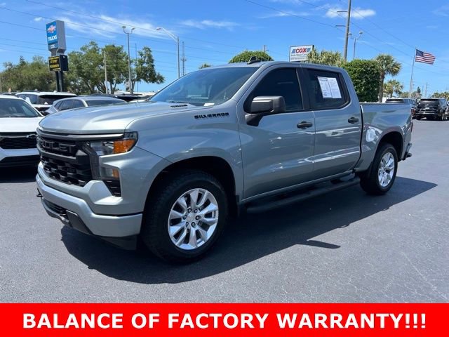 Certified 2025 Chevrolet Silverado 1500 Custom w/ Turbomax Blackout Package RWD image 3