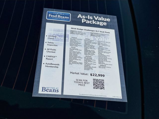 Used 2016 Dodge Challenger R/T Scat Pack RWD image 41