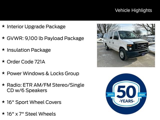 Used 2012 Ford E-350 and Econoline 350 XL w/ Interior Upgrade Pkg image 6