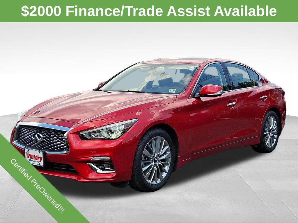 Used 2023 INFINITI Q50 Luxe w/ Cargo Package AWD/4WD video 3