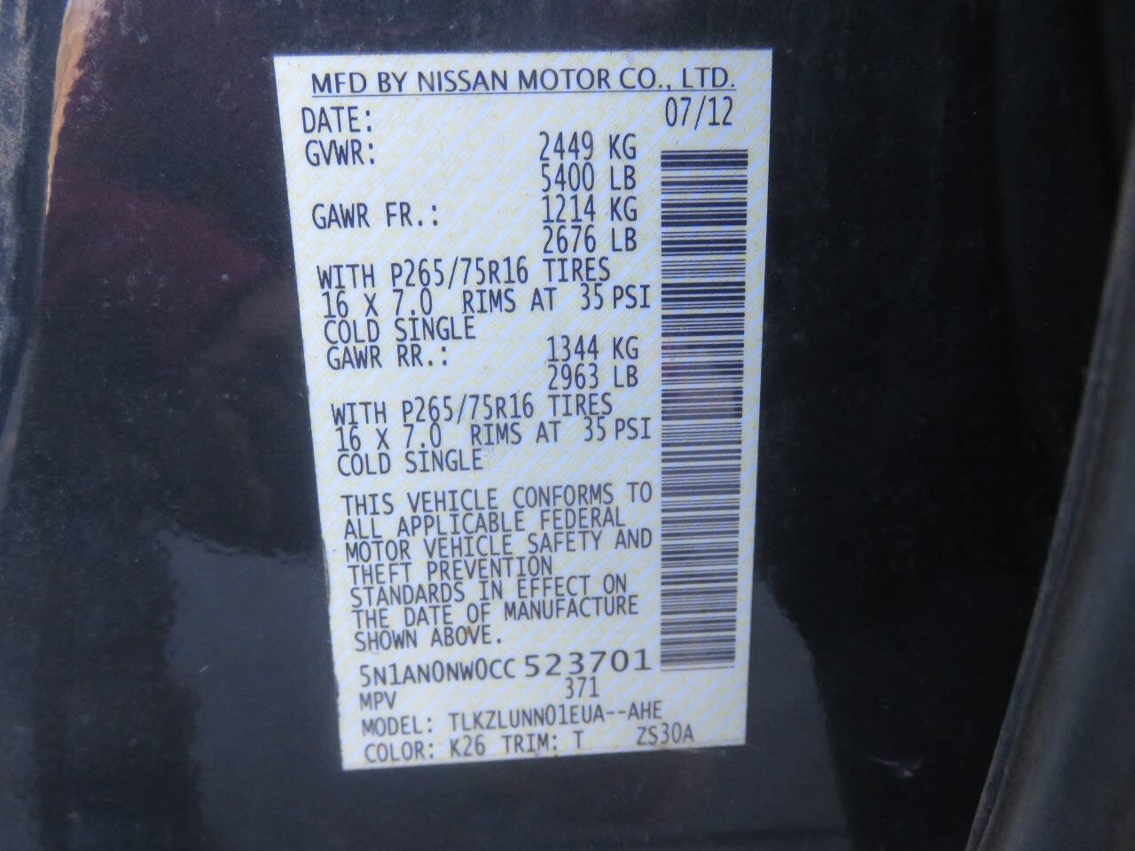 Used 2012 Nissan Xterra PRO-4X w/ Pro-4x Leather Pkg AWD/4WD image 32