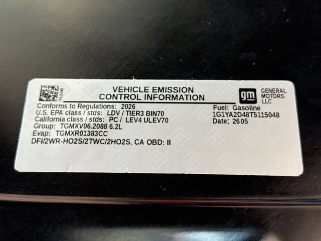 New 2026 Chevrolet Corvette Stingray Coupe w/ Battery Protection Package RWD image 46