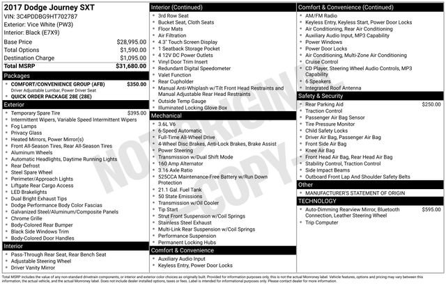 Used 2017 Dodge Journey SXT w/ Comfort/Convenience Group image 22