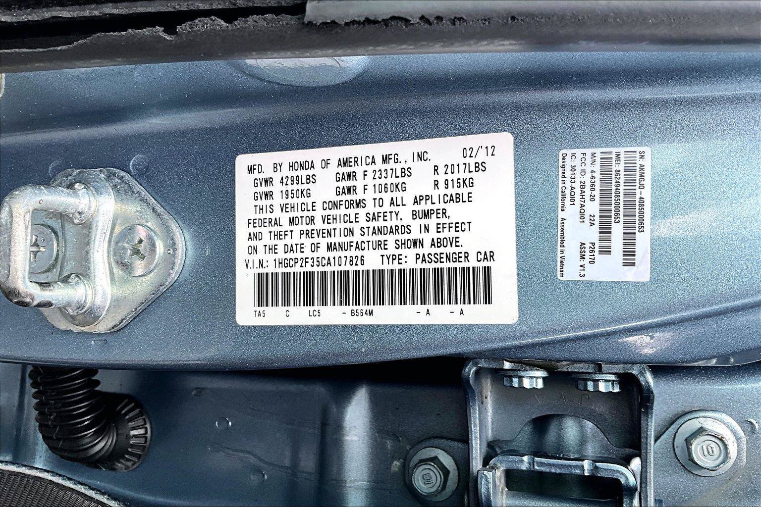 Used 2012 Honda Accord LX image 17