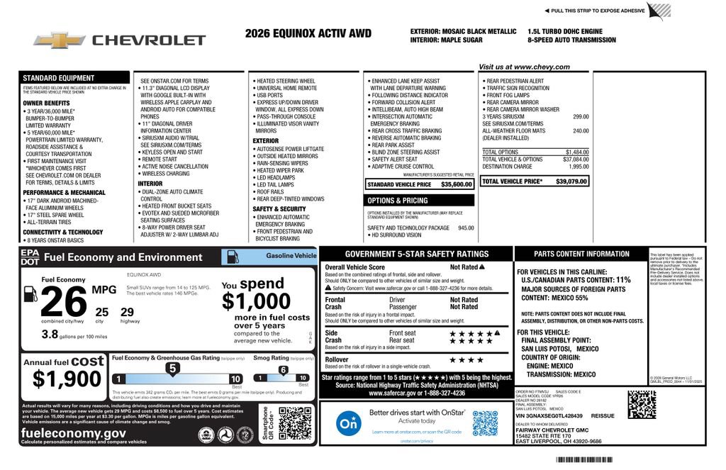 New 2026 Chevrolet Equinox ACTIV w/ Safety and Technology Package AWD/4WD image 4