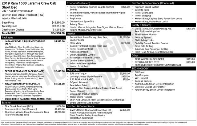 Used 2019 RAM 1500 Laramie RWD image 16