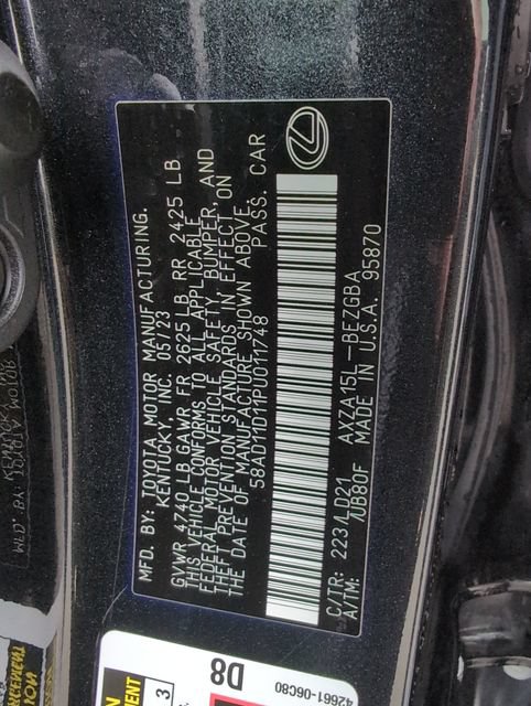 Used 2023 Lexus ES 250 w/ Premium Package AWD/4WD image 18