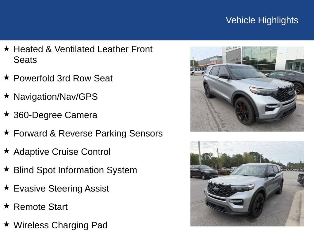 Certified 2021 Ford Explorer ST w/ Equipment Group 401A image 6