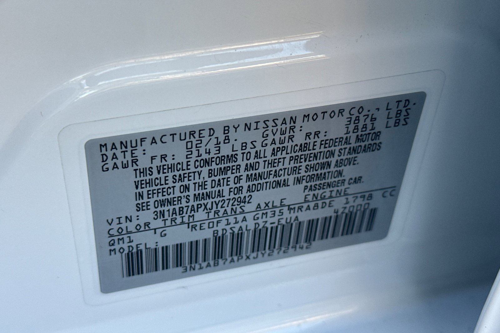 Used 2018 Nissan Sentra SV image 28