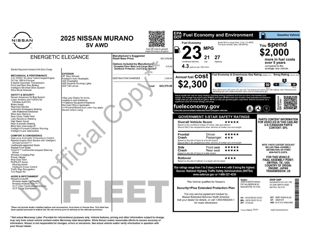 Certified 2025 Nissan Murano SV AWD/4WD image 34
