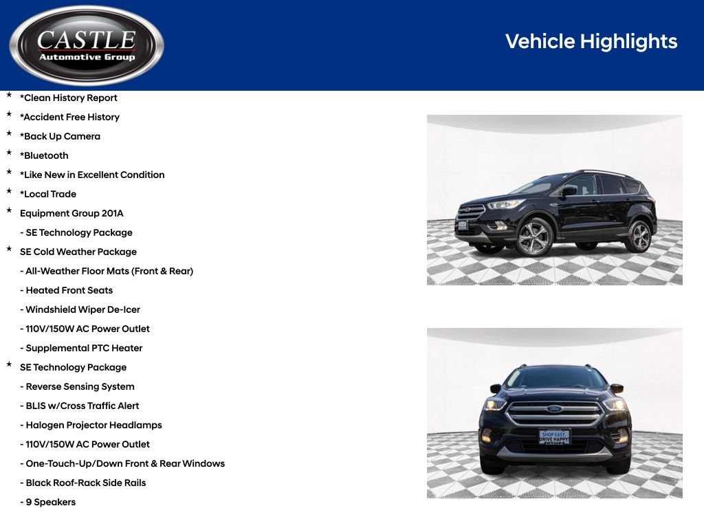 Used 2017 Ford Escape SE w/ Equipment Group 201A AWD/4WD image 4