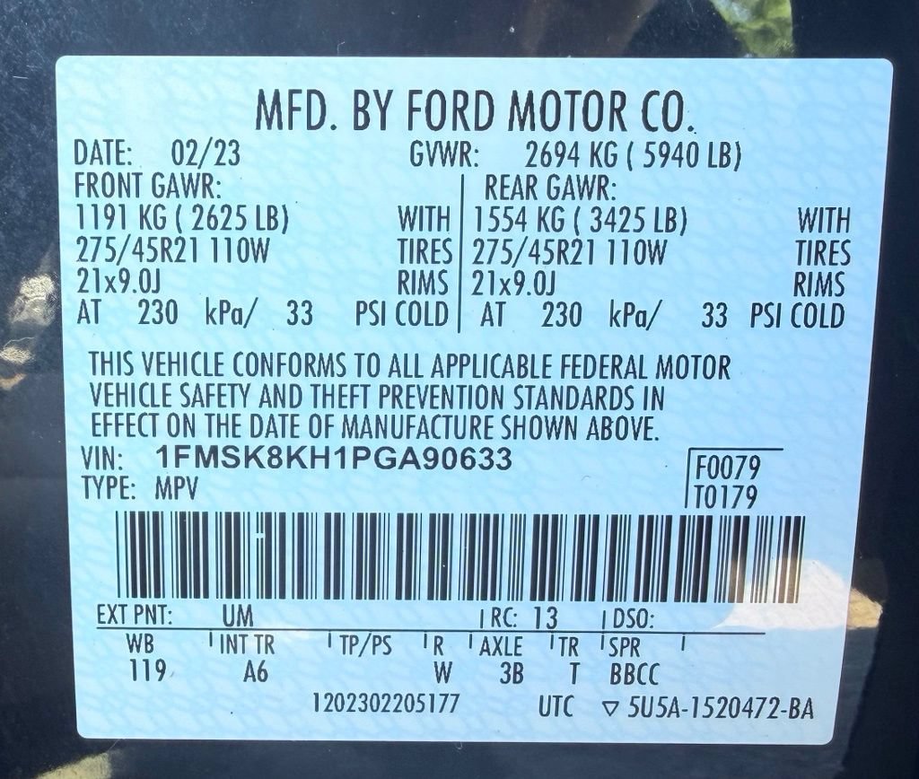 Used 2023 Ford Explorer ST-Line w/ Class IV Trailer Tow Package AWD/4WD image 26