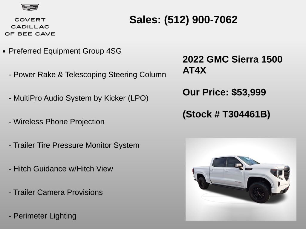 Used 2022 GMC Sierra 1500 AT4X image 30