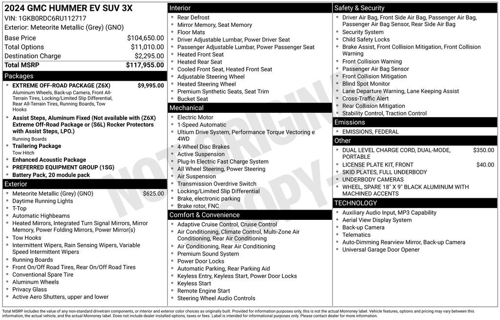 New 2024 GMC Hummer EV 3X w/ Extreme Off-Road Package image 2