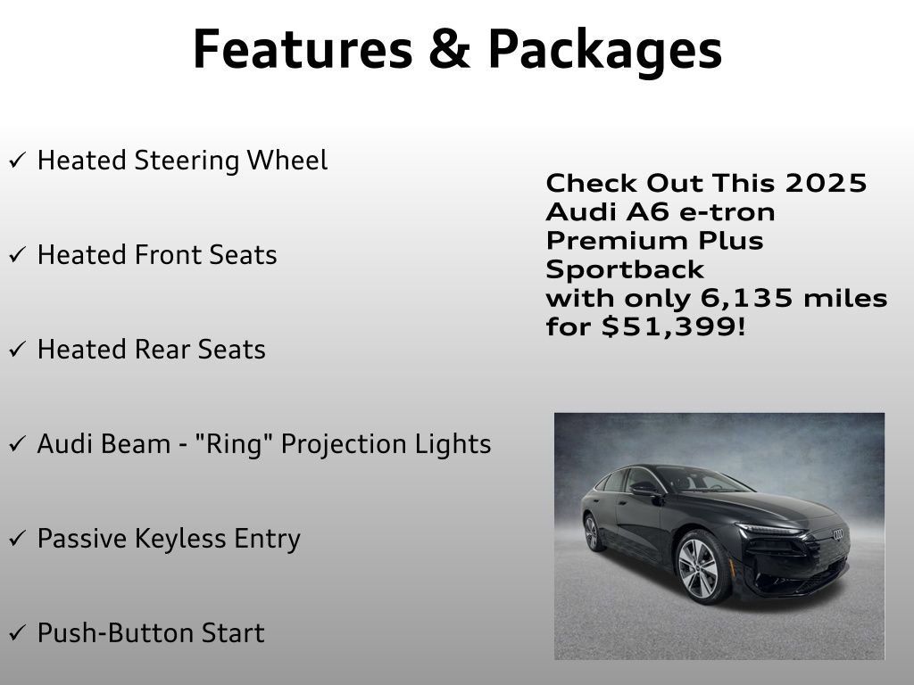 Used 2025 Audi A6 e-tron Premium Plus w/ Premium Plus image 12