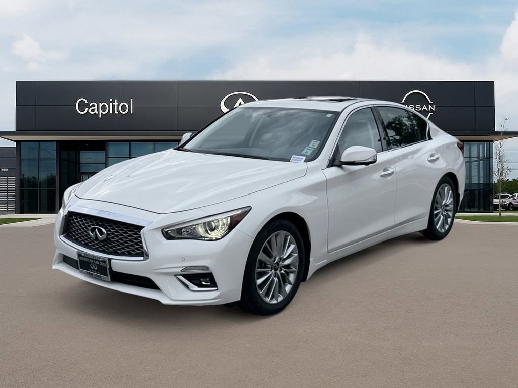 Used 2021 INFINITI Q50 Luxe w/ Cargo Package image 1