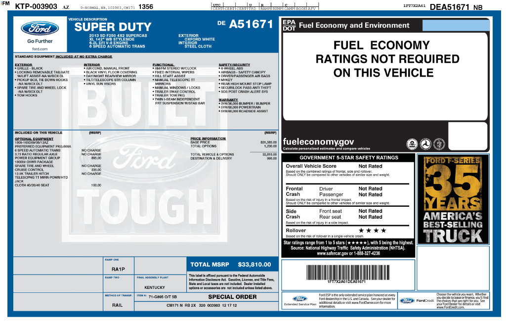 Used 2013 Ford F250 XL w/ PWR Equipment Group RWD image 9