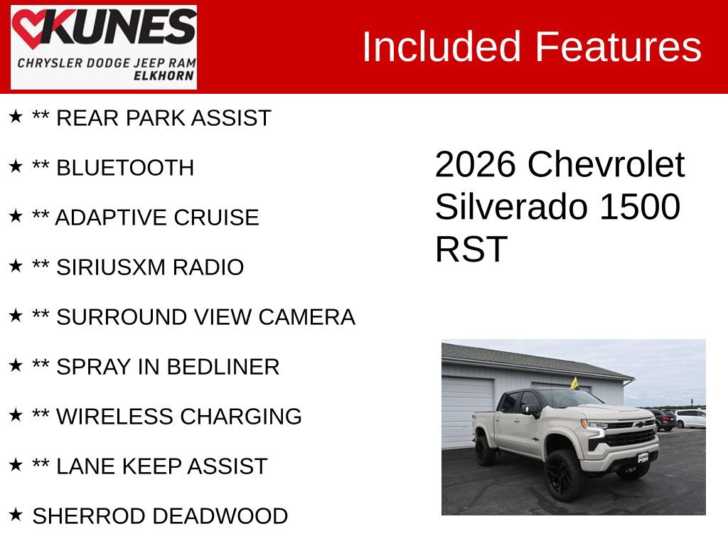 Used 2026 Chevrolet Silverado 1500 RST w/ All Star Edition Plus AWD/4WD image 3