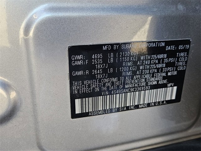 Used 2019 Subaru Outback 2.5i Limited image 17