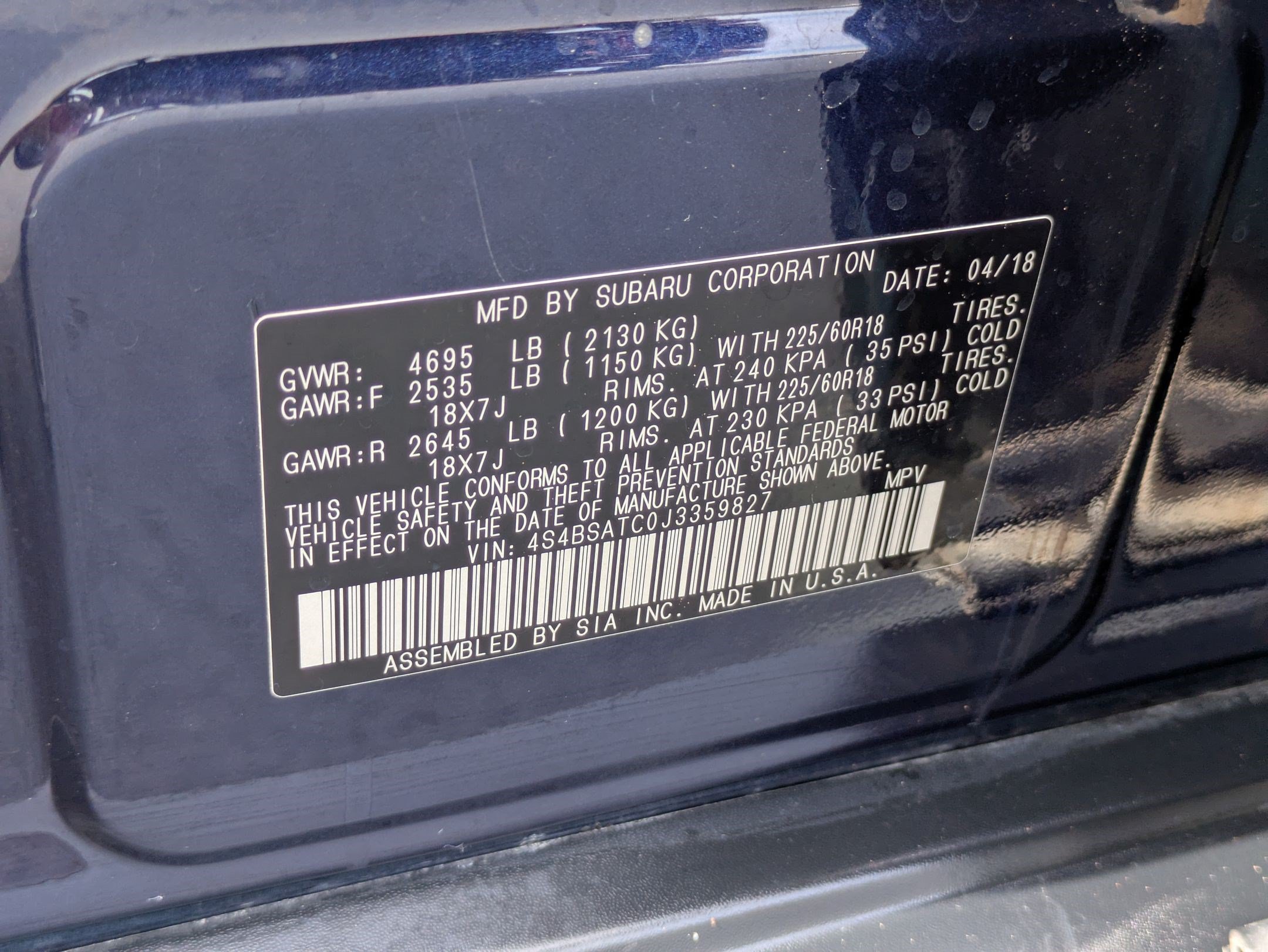 Used 2018 Subaru Outback 2.5i Touring AWD/4WD image 35