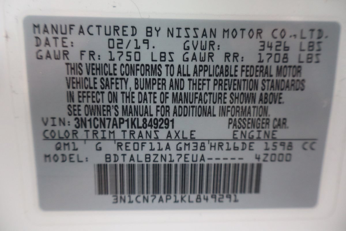 Used 2019 Nissan Versa SV FWD image 46