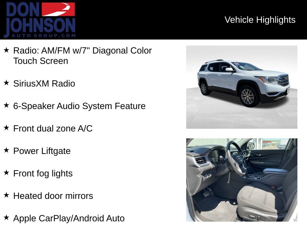 Used 2019 GMC Acadia SLE AWD/4WD image 6