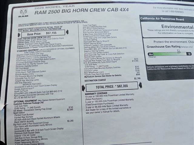 New 2026 RAM 2500 Big Horn AWD/4WD image 18