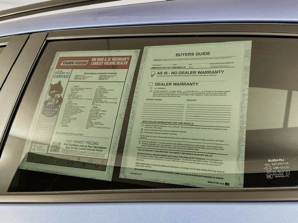 Certified 2024 Subaru Crosstrek 2.0i Premium AWD/4WD image 13