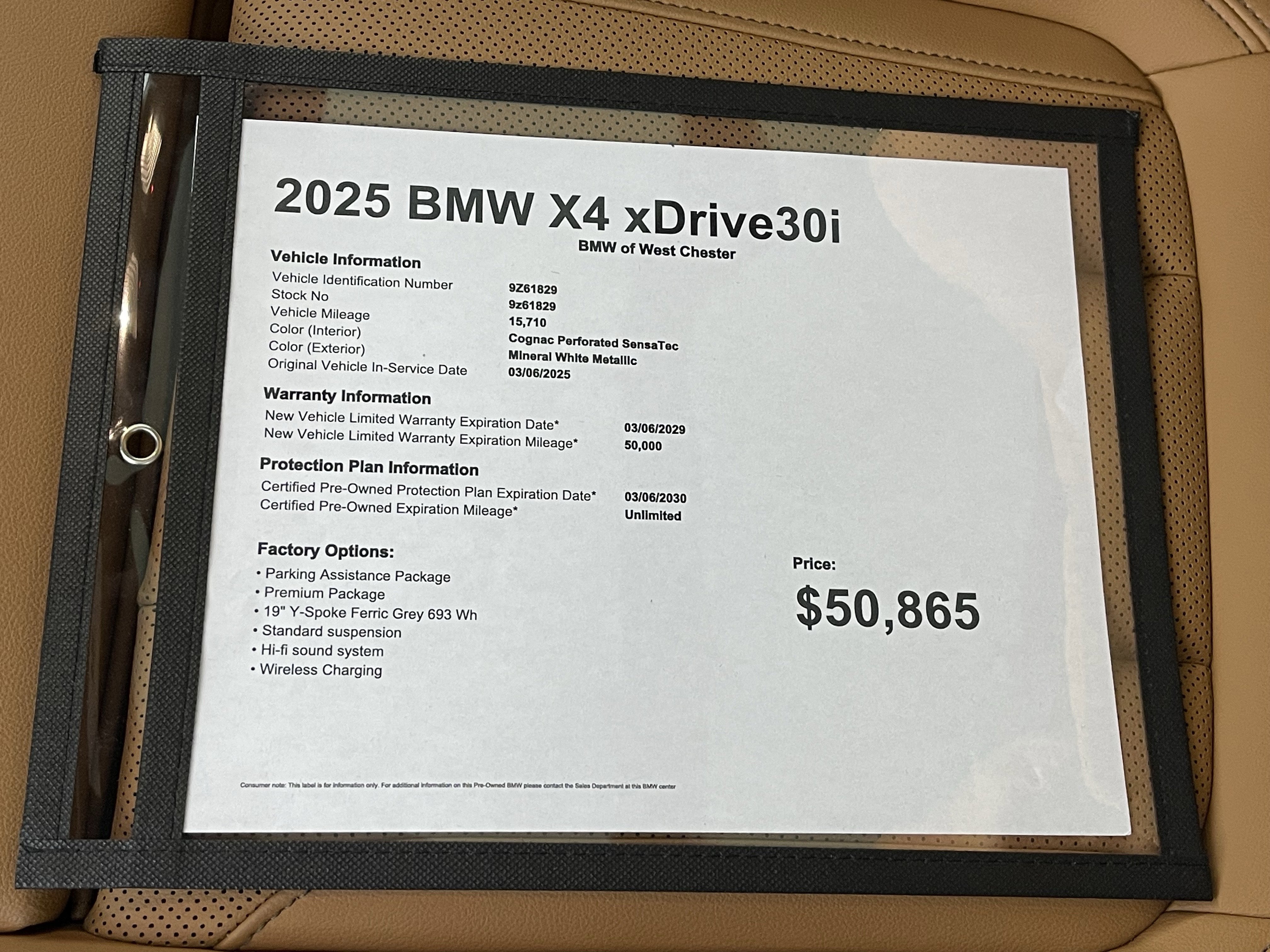 Certified 2025 BMW X4 xDrive30i image 19