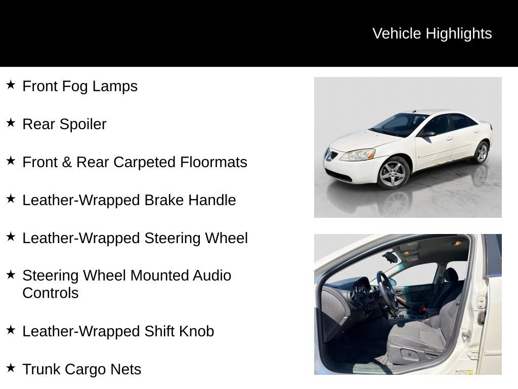 Used 2008 Pontiac G6 Sedan w/ Sport Package FWD image 16
