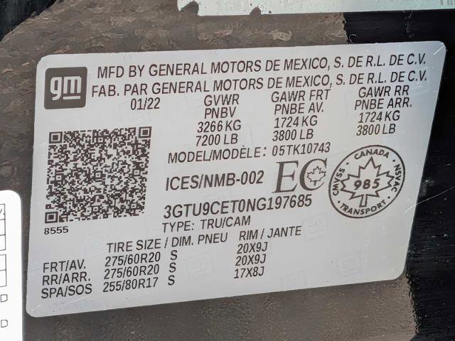 Used 2022 GMC Sierra 1500 Elevation w/ LPO, Elevation Black Package image 37