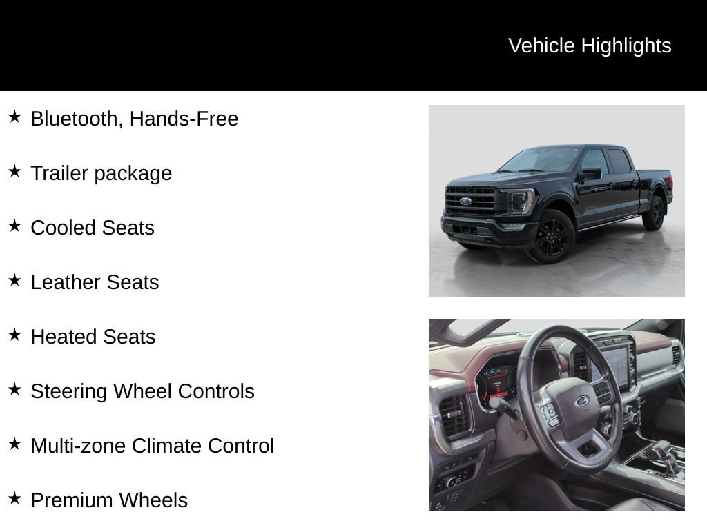 Certified 2023 Ford F150 Lariat w/ Equipment Group 502A High image 21