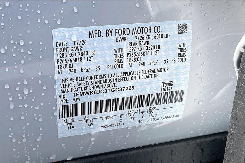 New 2026 Ford Explorer Tremor w/ Tremor Ultimate Package AWD/4WD image 8
