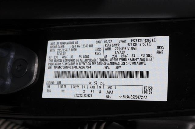 Used 2022 Ford Escape S FWD image 29