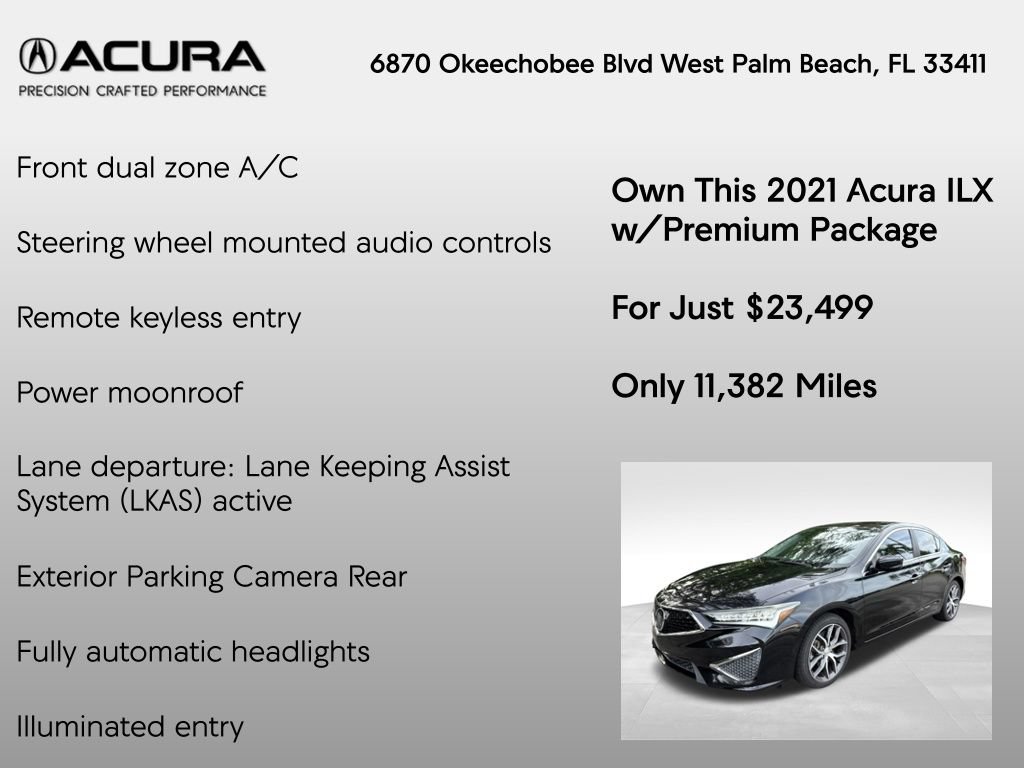 Used 2021 Acura ILX w/ Premium Package FWD image 7