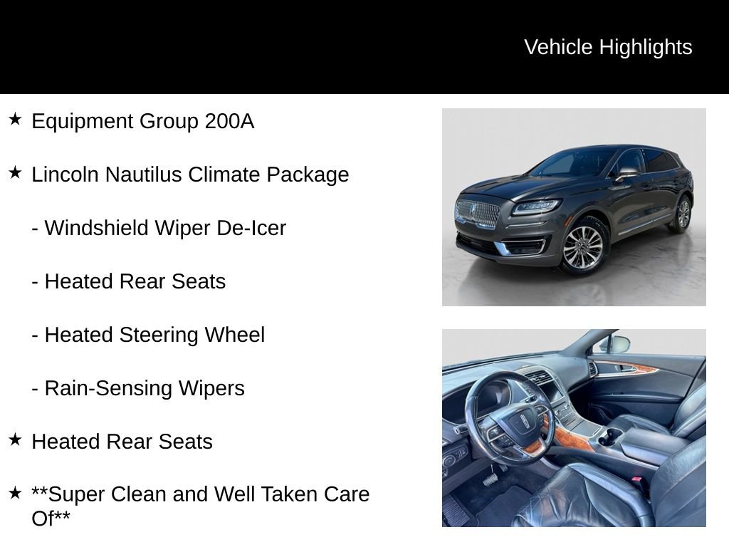 Used 2019 Lincoln Nautilus Select image 6