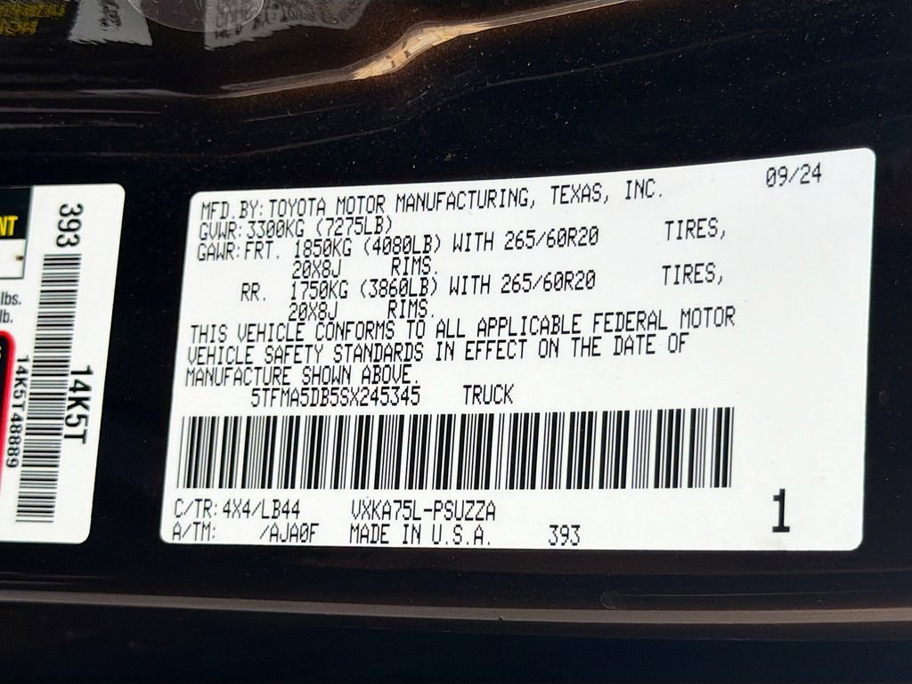 Used 2025 Toyota Tundra 1794 Edition AWD/4WD image 42