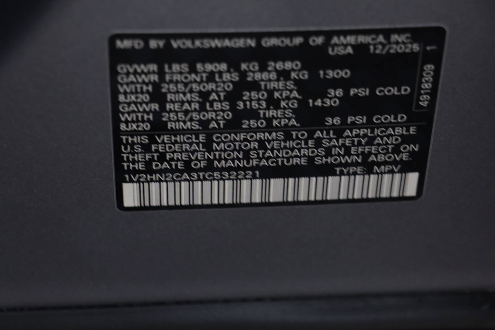 New 2026 Volkswagen Atlas SE image 22