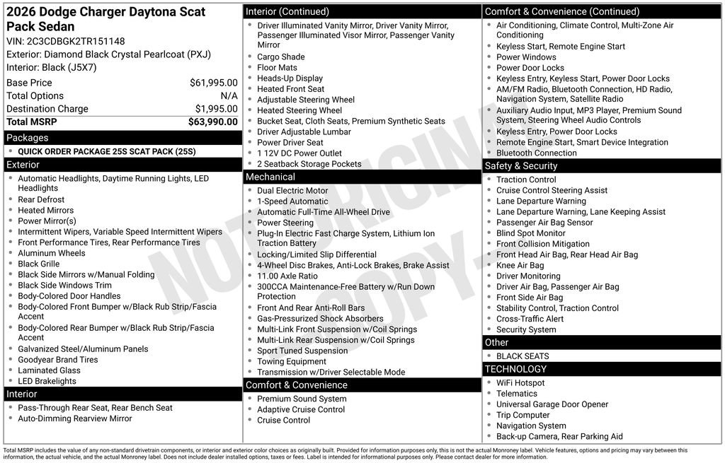 New 2026 Dodge Charger Daytona Scat Pack AWD/4WD image 6