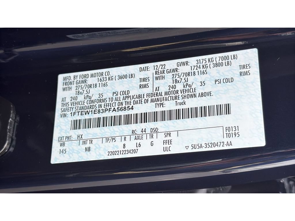 Used 2023 Ford F150 Tremor w/ Equipment Group 402A High AWD/4WD image 30