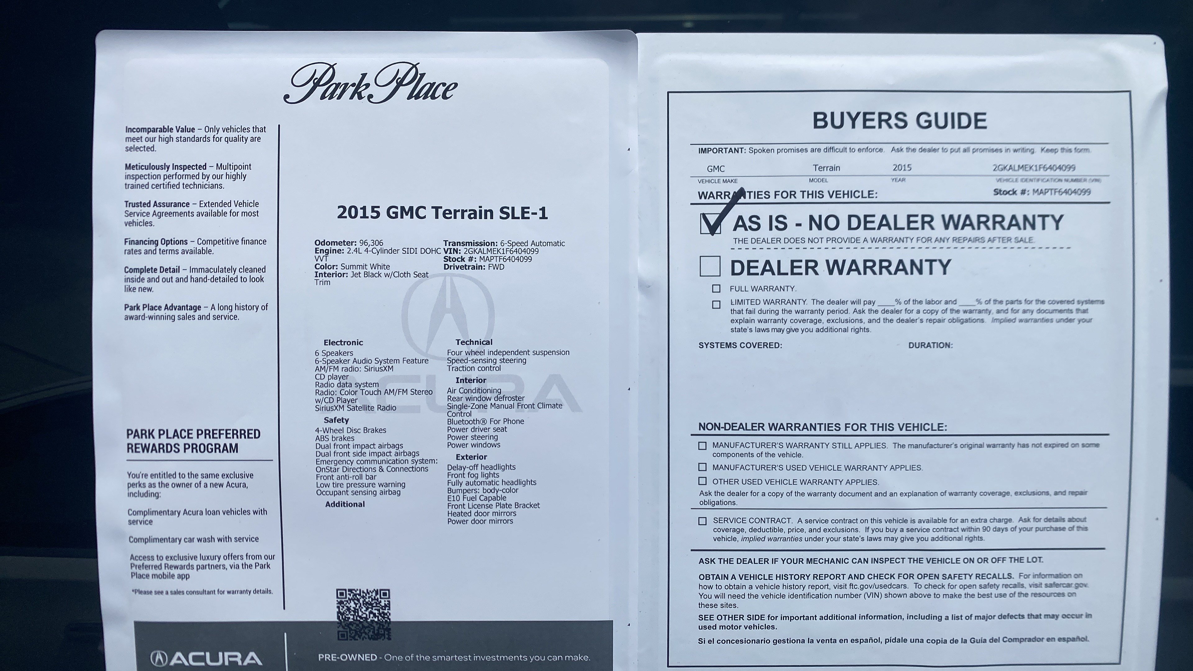 Used 2015 GMC Terrain SLE FWD image 31