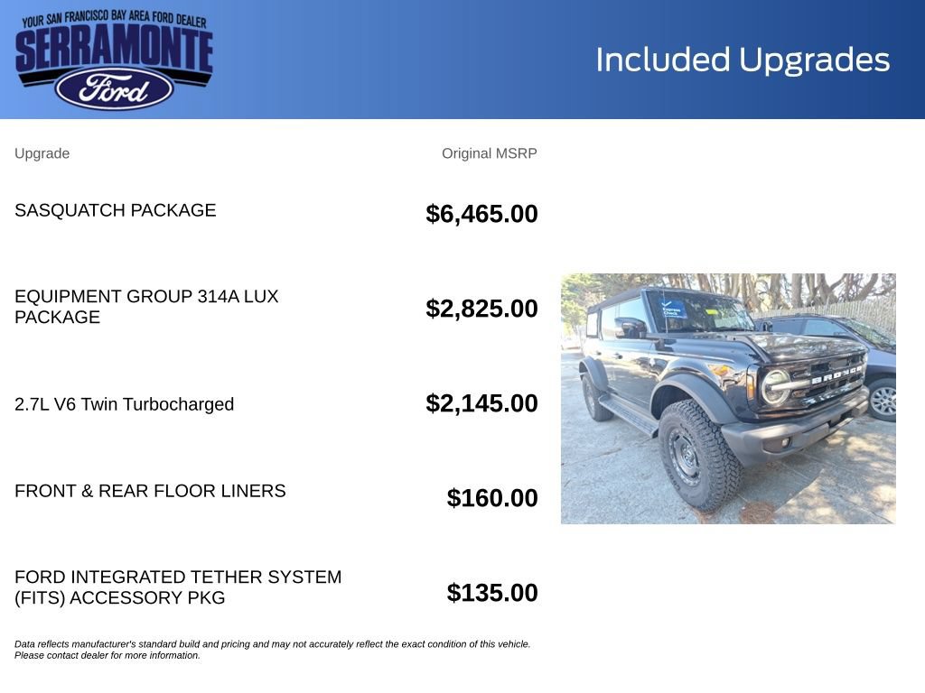 Used 2025 Ford Bronco Outer Banks w/ Sasquatch Package AWD/4WD image 20