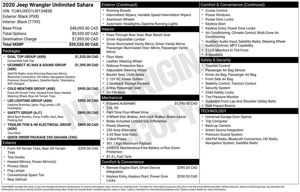 Used 2020 Jeep Wrangler Unlimited Sahara w/ Dual Top Group image 41