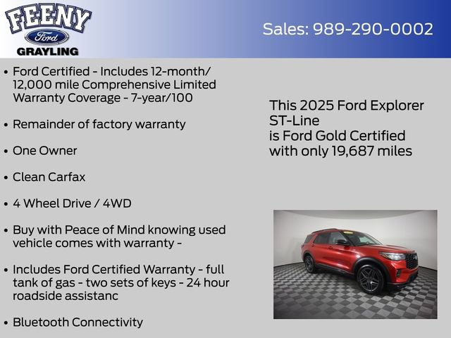 Used 2025 Ford Explorer ST-Line w/ Premium Package AWD/4WD image 5